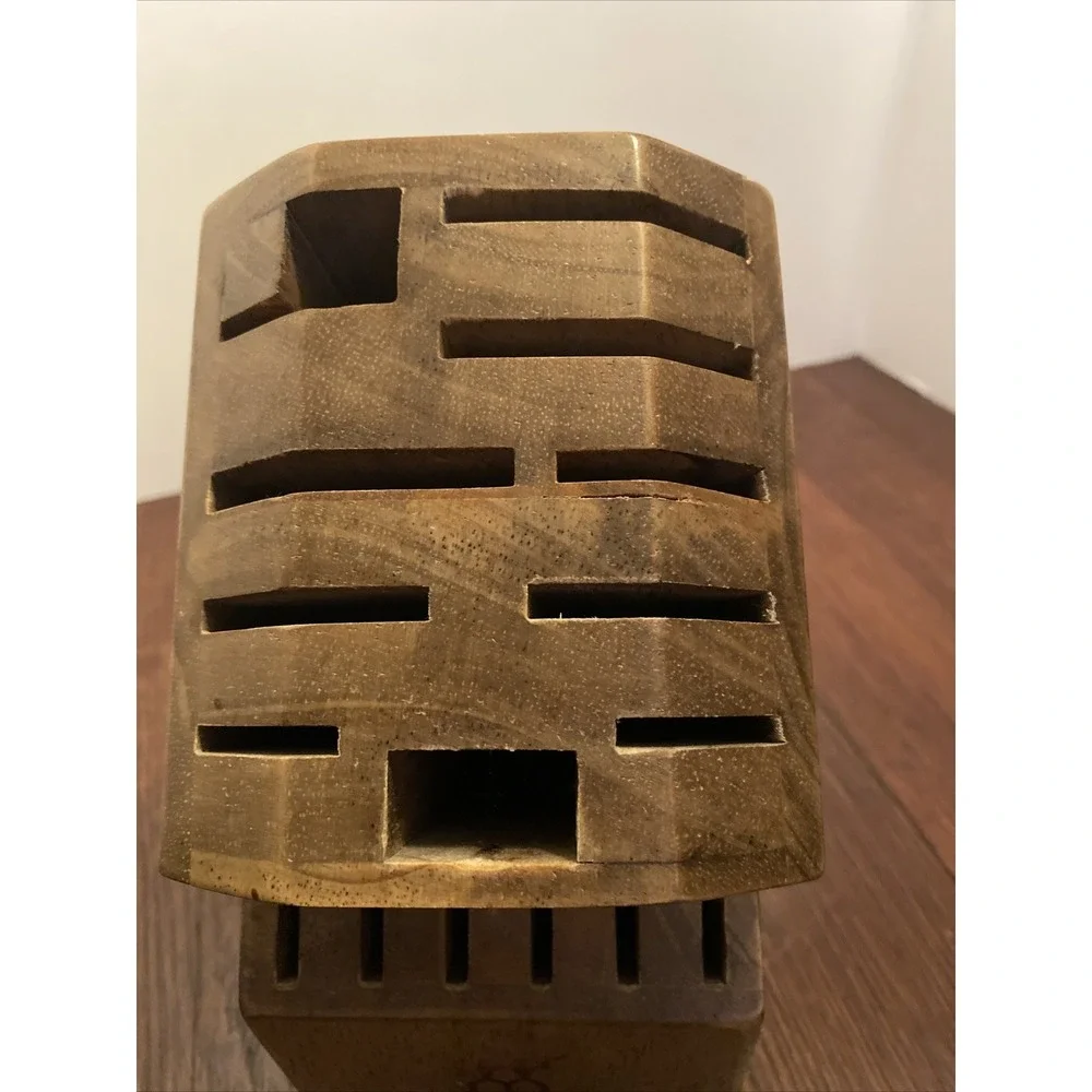 J.A.‎ Henckels 16-Slot Solid Wood Knife Block Holder - Block Only